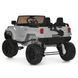 Детский электромобиль Джип Toyota Land Cruiser M 6296EBLR-11 двухместный, 4 мотора по 45W, EVA, кожа, MP3, Bluetooth, серый mp-331612 фото 6