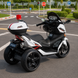Детский мотоцикл Bambi M 4852EL-1-2 Police бело-черный, 2 мотора по 35W, EVA, кожа, MP3, Bluetooth mp-275456 фото 6