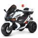 Детский мотоцикл Bambi M 4852EL-1-2 Police бело-черный, 2 мотора по 35W, EVA, кожа, MP3, Bluetooth mp-275456 фото 1