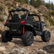 Двомісний дитячий електромобіль Джип M 6368EBLR-2 багі UTV Racing 4x4 чорний, 4 мотори по 200W, MP3, Bluetooth, EVA, екошкіра mp-345378 фото 4