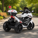 Детский мотоцикл Bambi M 4852EL-1-2 Police бело-черный, 2 мотора по 35W, EVA, кожа, MP3, Bluetooth mp-275456 фото 4