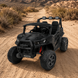 Двомісний дитячий електромобіль Джип M 6368EBLR-2 багі UTV Racing 4x4 чорний, 4 мотори по 200W, MP3, Bluetooth, EVA, екошкіра mp-345378 фото 7