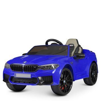 Дитячий електромобіль BMW M5 Bambi M 4791EBLR-4 синій, 2 мотори по 35W, EVA, шкіра, MP3, USB, Bluetooth mp-268446 фото