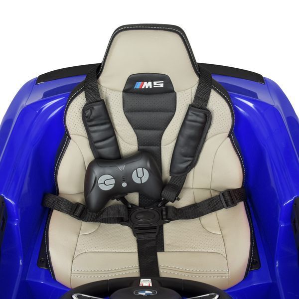 Детский электромобиль BMW M5 Bambi M 4791EBLR-4 синий, 2 мотора по 35W, EVA, кожа, MP3, USB, Bluetooth mp-268446 фото