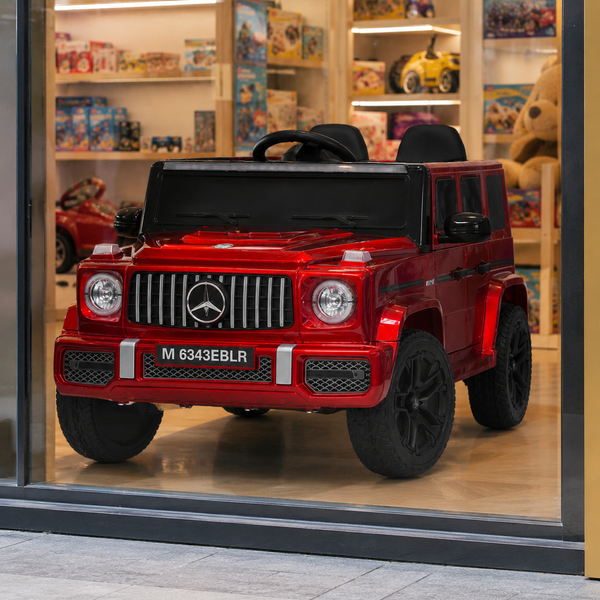 Дитячий електромобіль Джип Mercedes-AMG G 63 / G-Class Гелендваген M 6343EBLRS-3 червоний, 4 мотори по 35W, MP3, Bluetooth, EVA, шкіра, автофарбування mp-346376 фото