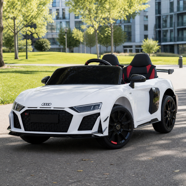 Двомісний дитячий електромобіль M 6310EBLR-1 Audi R8 GT білий, 2 мотори по 45W, EVA, екошкіра, MP3, Bluetooth mp-338897 фото