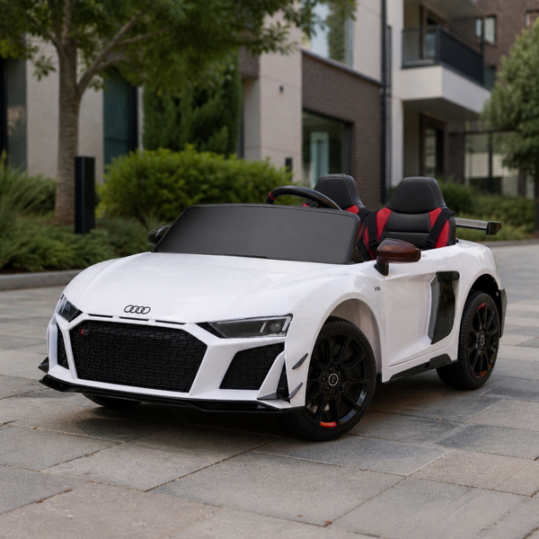 Двомісний дитячий електромобіль M 6310EBLR-1 Audi R8 GT білий, 2 мотори по 45W, EVA, екошкіра, MP3, Bluetooth mp-338897 фото