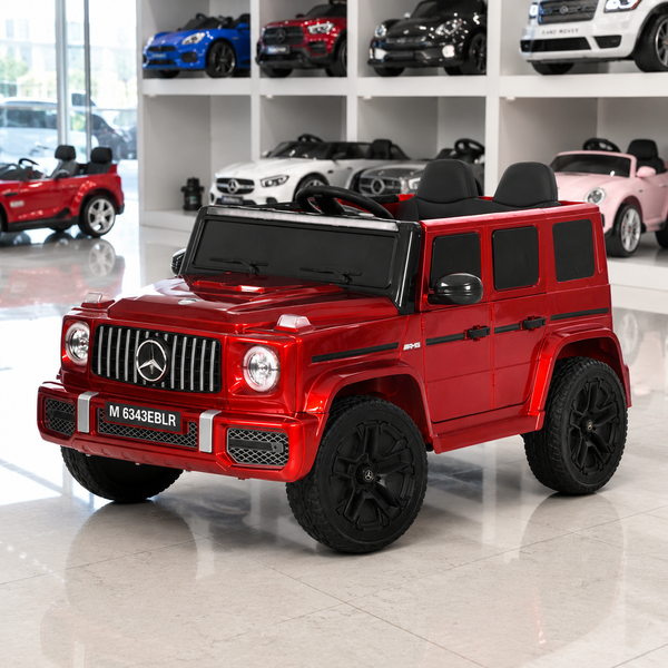 Дитячий електромобіль Джип Mercedes-AMG G 63 / G-Class Гелендваген M 6343EBLRS-3 червоний, 4 мотори по 35W, MP3, Bluetooth, EVA, шкіра, автофарбування mp-346376 фото