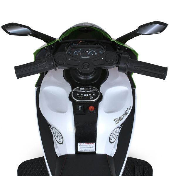 Мотоцикл M 4053EL-5 2мотор25W, 2акум6V5AH, MP3, USB, TF, EVA, руч.газу, музика, світло, зелений mp-305771 фото