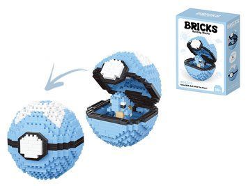 Конструктор мушля синя Bricks, 10 см, відкривається, збірна модель 622-2 bab-388556 фото