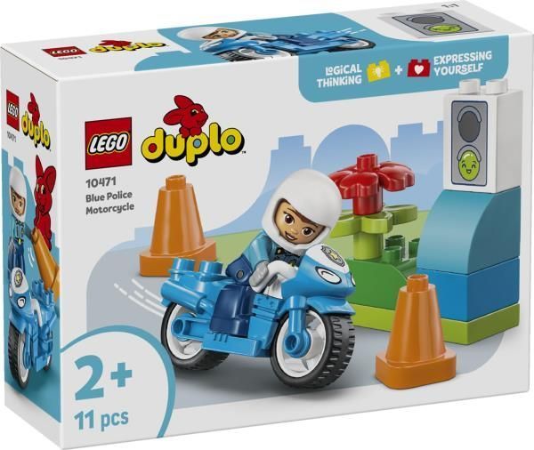 Конструктор LEGO DUPLO Town Синій поліцейський мотоцикл 11 Деталей 10471 afk-186491 фото