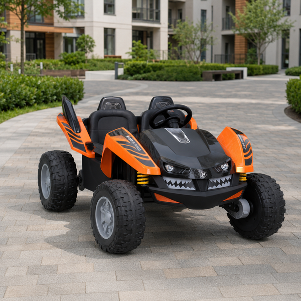 Багги M 6039EBR-7(24V) 1шт на радіокеруванні, 4*35W, 24V7AH, EVA, музика, світло, помаранч mp-308242 фото