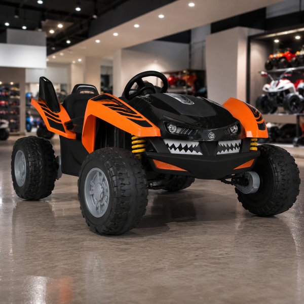 Багги M 6039EBR-7(24V) 1шт на радіокеруванні, 4*35W, 24V7AH, EVA, музика, світло, помаранч mp-308242 фото
