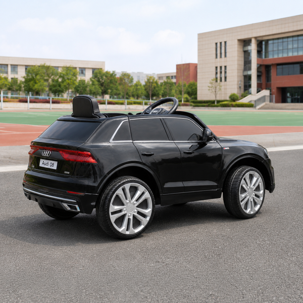 Дитячий електромобіль Джип Audi Q8 SUV Bambi JJ2066 EBLR-2 чорний, EVA, екошкіра, 2 мотори по 25W mp-247511 фото