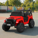 Детский электромобиль Джип Jeep Wrangler M 6287EBLR-3 двухместный красный, 4 мотора по 45W, EVA, кожа, Bluetooth mp-332244 фото 11