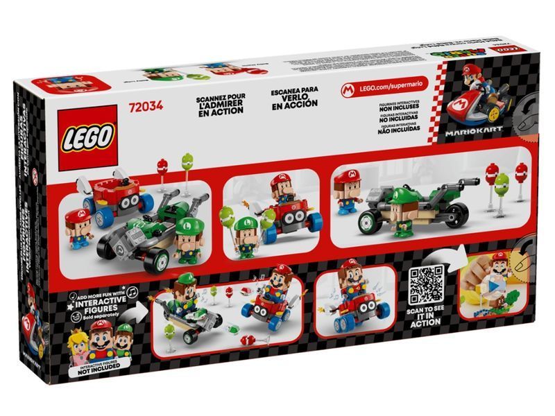 Конструктор LEGO Super Mario Mario Kart Baby Mario vs Baby Luigi, 321 деталь 72034 bab-395931 фото