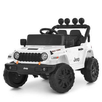 Джип M 6312EBLR-1(24V) (1шт) р/к2.4G, 2мотори200W, 1акум24V5AH, EVA, USB, MP3, шкіра, світло, музика, білий mp-359314 фото