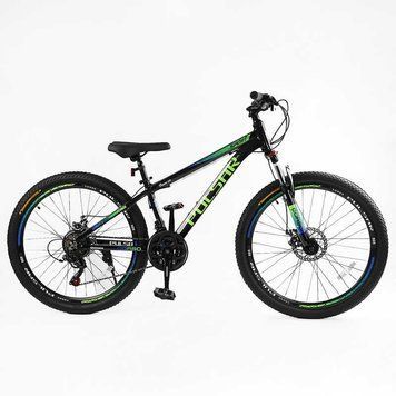 Велосипед спортивный Corso &laquo;PULSAR&raquo; 26" дюймів PL-26407 рама алюмінієва 13&rsquo;&rsquo;, обладнання Shimano 21 швидкість, зібран на 75 igr-164801 фото