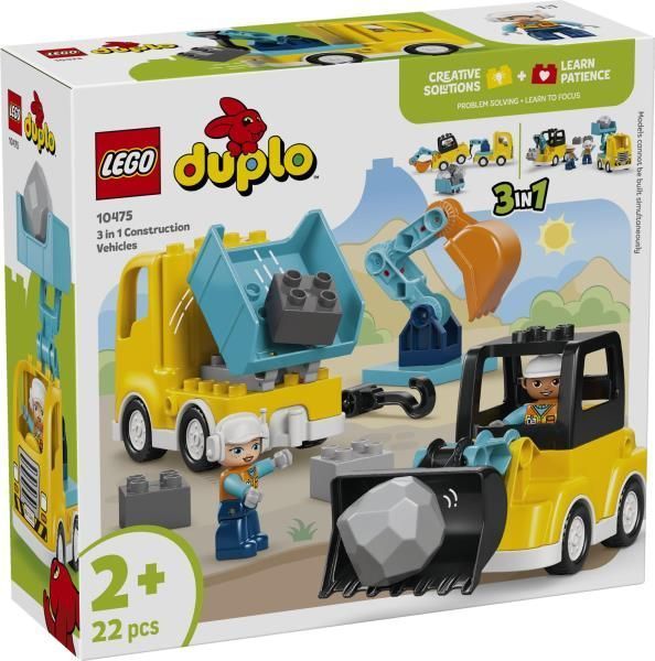 Конструктор LEGO DUPLO Town 3-в-1 Строительная техника 22 Детали afk-186494 фото
