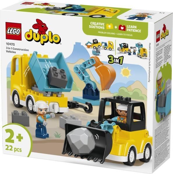 Конструктор LEGO DUPLO Town 3-в-1 Строительная техника 22 Детали afk-186494 фото