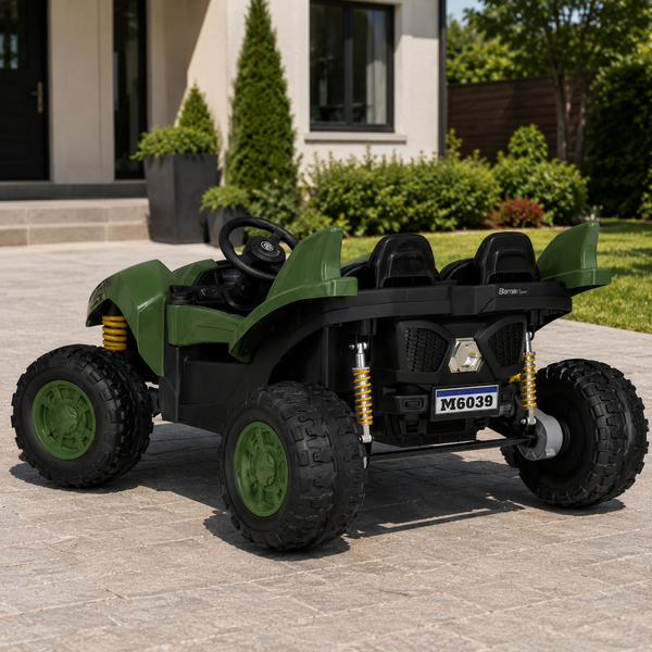 Багги M 6039EBR-10(24V) 1шт на радіокеруванні, 4*35W, 24V7AH, EVA, музика, світло, темно-зелений mp-308548 фото