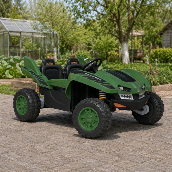 Багги M 6039EBR-10(24V) 1шт на радіокеруванні, 4*35W, 24V7AH, EVA, музика, світло, темно-зелений mp-308548 фото