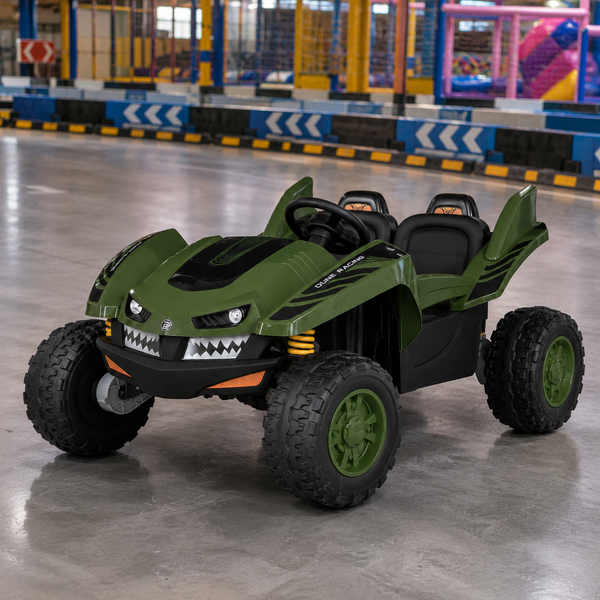 Багги M 6039EBR-10(24V) 1шт на радіокеруванні, 4*35W, 24V7AH, EVA, музика, світло, темно-зелений mp-308548 фото
