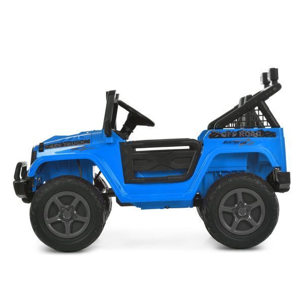 Детский электромобиль Джип Jeep Wrangler M 6287EBLR-4 двухместный синий, 4 мотора по 45W, EVA, кожа, Bluetooth mp-332245 фото