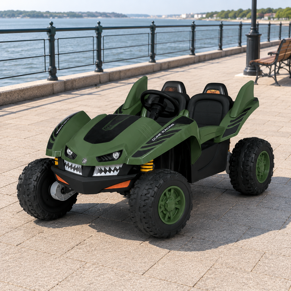 Багги M 6039EBR-10(24V) 1шт на радіокеруванні, 4*35W, 24V7AH, EVA, музика, світло, темно-зелений mp-308548 фото