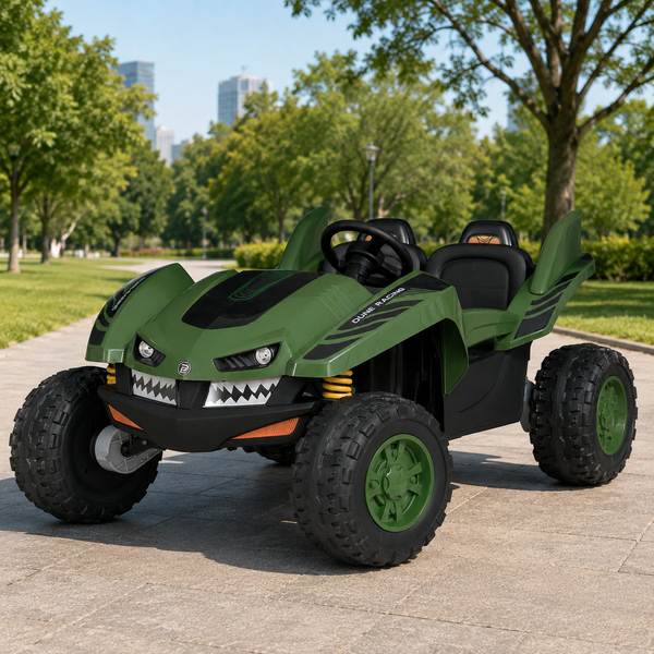 Багги M 6039EBR-10(24V) 1шт на радіокеруванні, 4*35W, 24V7AH, EVA, музика, світло, темно-зелений mp-308548 фото