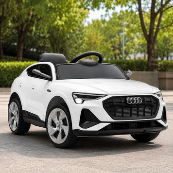 Детский электромобиль Джип Audi Q8 e-tron Sportback Bambi M 4806EBLR-1 белый, 2 мотора по 30W, EVA, кожа, MP3, USB, Bluetooth mp-266103 фото