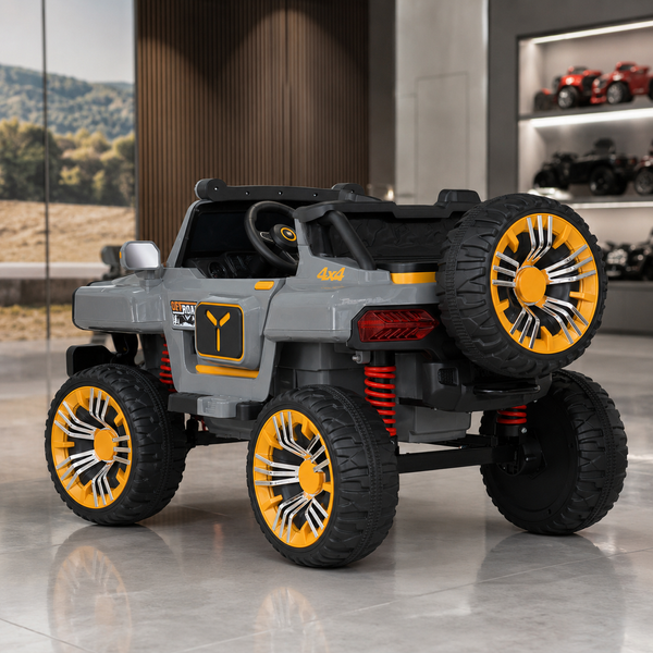 Дитячий електромобіль Джип Bambi M 5821 EBLR-11 (24V) Jeep, сірий mp-297591 фото