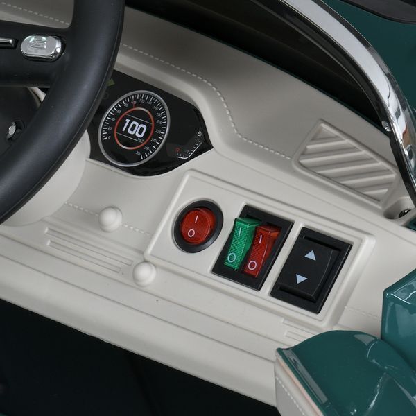 Машина M 6040EBLRS-5 2, 4G на радиоуправлении, 1*12V10AH, 4*35W, MP3, USB, TF, BLUETOOTH, EVA, шкіра, музыка, свет, фарб.зелений mp-307020 фото