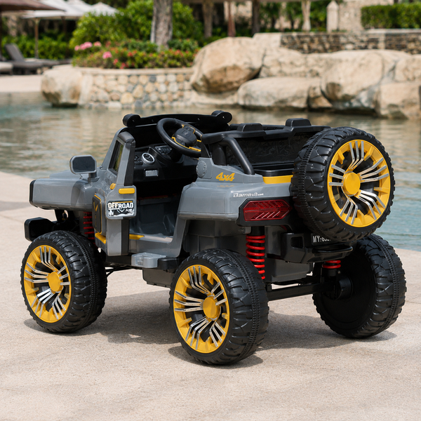 Дитячий електромобіль Джип Bambi M 5821 EBLR-11 (24V) Jeep, сірий mp-297591 фото
