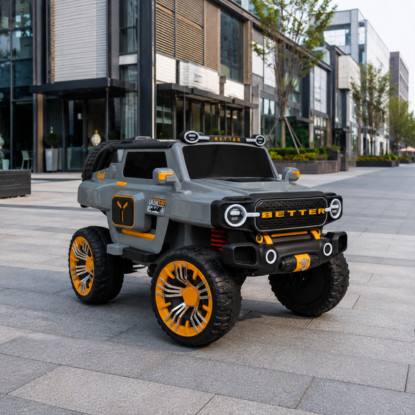Дитячий електромобіль Джип Bambi M 5821 EBLR-11 (24V) Jeep, сірий mp-297591 фото