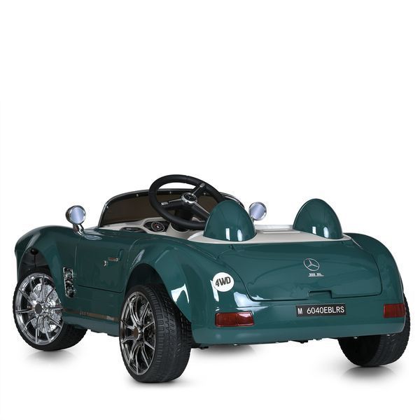 Машина M 6040EBLRS-5 2, 4G на радиоуправлении, 1*12V10AH, 4*35W, MP3, USB, TF, BLUETOOTH, EVA, шкіра, музыка, свет, фарб.зелений mp-307020 фото