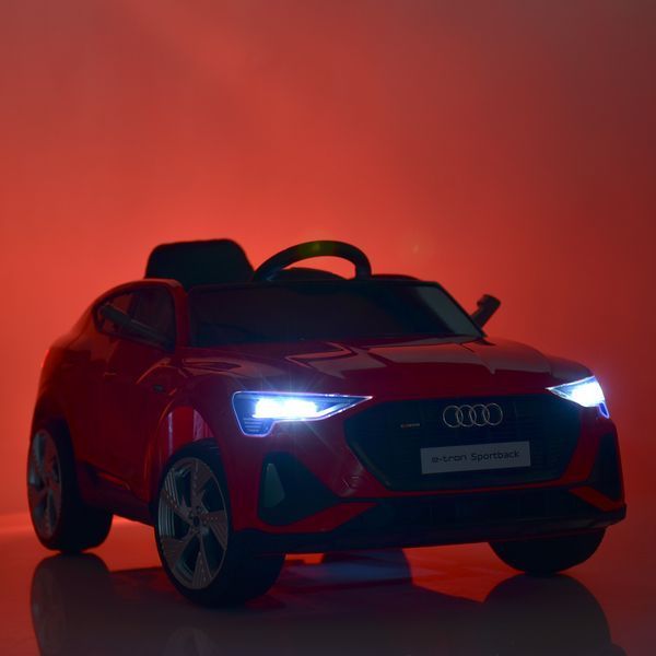 Дитячий електромобіль Джип Audi Q8 e-tron Sportback Bambi M 4806EBLR-1 білий, 2 мотори по 30W, EVA, шкіра, MP3, USB, Bluetooth mp-266103 фото