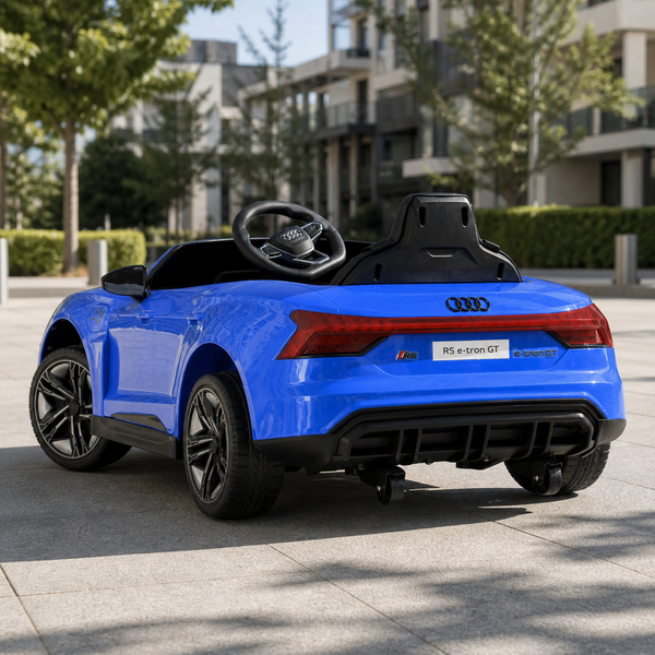Дитячий електромобіль Audi RS e-tron GT M 4938EBLR-4 синій, 2 мотори по 30W, EVA, шкіряне сидіння, MP3, USB, TF, Bluetooth mp-338915 фото