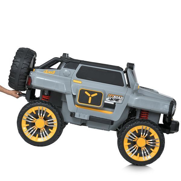 Дитячий електромобіль Джип Bambi M 5821 EBLR-11 (24V) Jeep, сірий mp-297591 фото