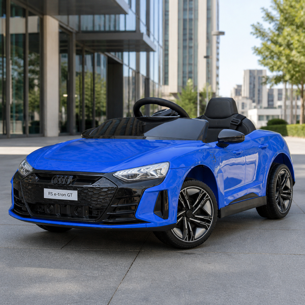 Дитячий електромобіль Audi RS e-tron GT M 4938EBLR-4 синій, 2 мотори по 30W, EVA, шкіряне сидіння, MP3, USB, TF, Bluetooth mp-338915 фото