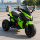 Детский мотоцикл BMW K1300S Bambi M 4274EL-5, зеленый, 2 мотора по 35W, EVA, кожа, MP3, USB, TF mp-338693 фото 4