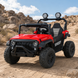 Детский электромобиль Джип Багги UTV Speedy Adventure M 6206EBLR-3 двухместный, 4 мотора по 45W, EVA, кожа, Bluetooth, MP3, USB, красный mp-315896 фото 5