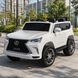 Детский электромобиль Джип Lexus LX 570 M 6140EBLR-1 белый, 2 мотора по 35W, EVA, экокожа, MP3, Bluetooth mp-310388 фото 6
