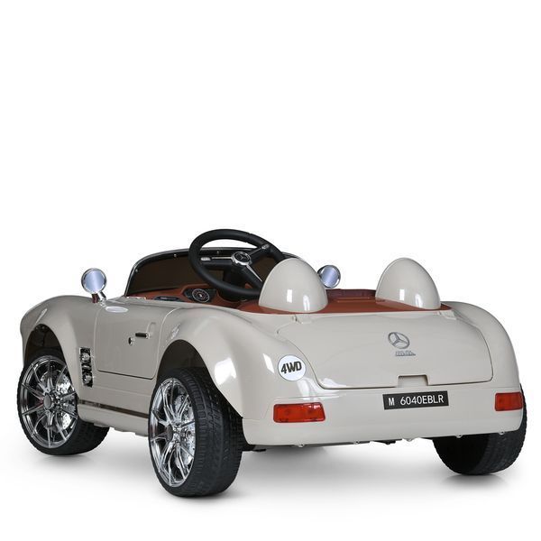 Машина M 6040EBLR-13 2, 4G на радиоуправлении, 1*12V10AH, 4*35W, MP3, USB, TF, BLUETOOTH, EVA, шкіра, музыка, свет, бежевий mp-306970 фото