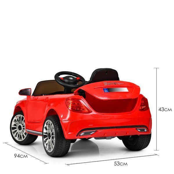 Дитячий електромобіль Bambi M 3987 EBLR-3 BMW M5, червоний mp-249763 фото