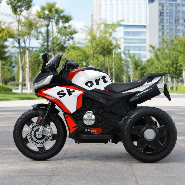 Дитячий мотоцикл Kawasaki Ninja M 6267EL-3 червоний, 2 мотори по 35W, EVA, шкіра, Bluetooth mp-332256 фото