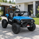 Детский электромобиль Джип Багги UTV Speedy Adventure M 6206EBLR-4 двухместный, 4 мотора по 45W, EVA, кожа, Bluetooth, MP3, USB, синий mp-315897 фото 2