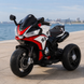 Дитячий мотоцикл Kawasaki Ninja M 6267EL-3 червоний, 2 мотори по 35W, EVA, шкіра, Bluetooth mp-332256 фото 2