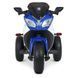 Детский мотоцикл Yamaha YZF-R1 Bambi M 4840 AL-4 синий, 2 мотора по 25W, резиновые колеса, кожа, MP3 mp-270164 фото 6