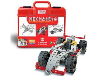 Металевий конструктор у пластиковому кейсі MECHANIX №3 202 елементів 18 моделей ZEPHYR 01070 bab-283909 фото